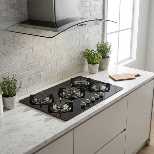 Gas hob 77cm burner - 77cm, 5