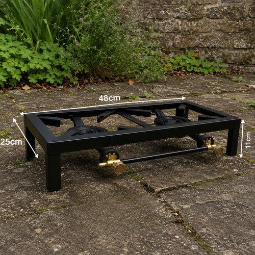 Double burner lpg propane gas - burner,