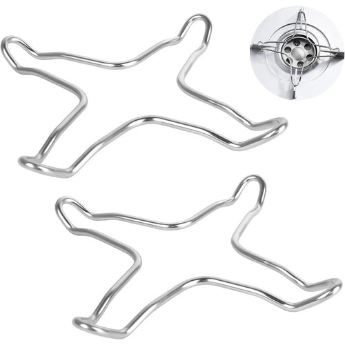2pcs stainless steel gas - stainless,